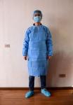 Medical Protection 60gsm Fluid Resistant SMS Non Woven Isolation Gown