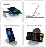 15W Fast Charge Qi Magnetic Stand Wireless Charger For Iphone 12