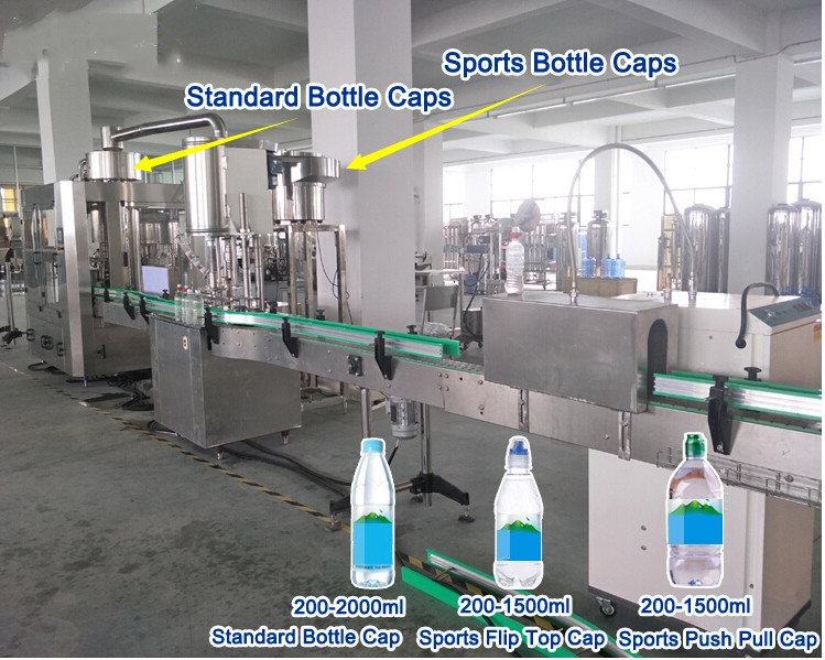 Small Bottle 3 In 1 Water Filling Machine 500ml Aseptic Juice Filling Machine