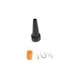 Round Shape Brass Material Trailer Light Plug 12v High Precision IATF16949