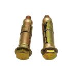 Yellow Zinc Ceiling Wedge M10 Expansion Bolt Sleeve Anchor
