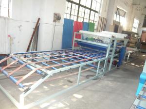 China Corrugated Wall Making Machine , Glue Spreading / Overlaying / Drying Straw Board Manufacturing Process Line on sale