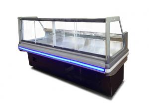 China Custom Deli Display Refrigerator Big Window Glass Meat Display Fridges on sale