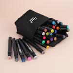 Dual Tip Permanent Fabric Brush Colored Acrylic Art Paint Marker Pens 12 24 30