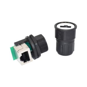 Wholesale Outdoor Ethernet Rj45 Coupler IP68 Rj45 Panel Mount Waterproof Connector from china suppliers