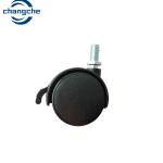 Office Chair Silent Swivel Threaded Stem Casters Wheels With Brake 2Inch