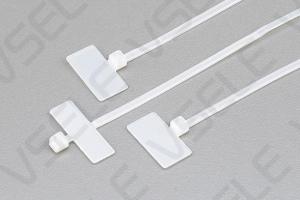 China Marker Industrial Cable Ties Tag Labels Plastic Loop Self Locking White on sale