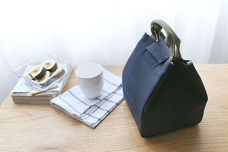 Hot selling portable canvas insulated bag reusable cooler bag waterproof lunch bag tote kids cooler for food delivery