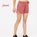Workout Running Double Layer Shorts Athletic Sports Shorts With Zip Pocket
