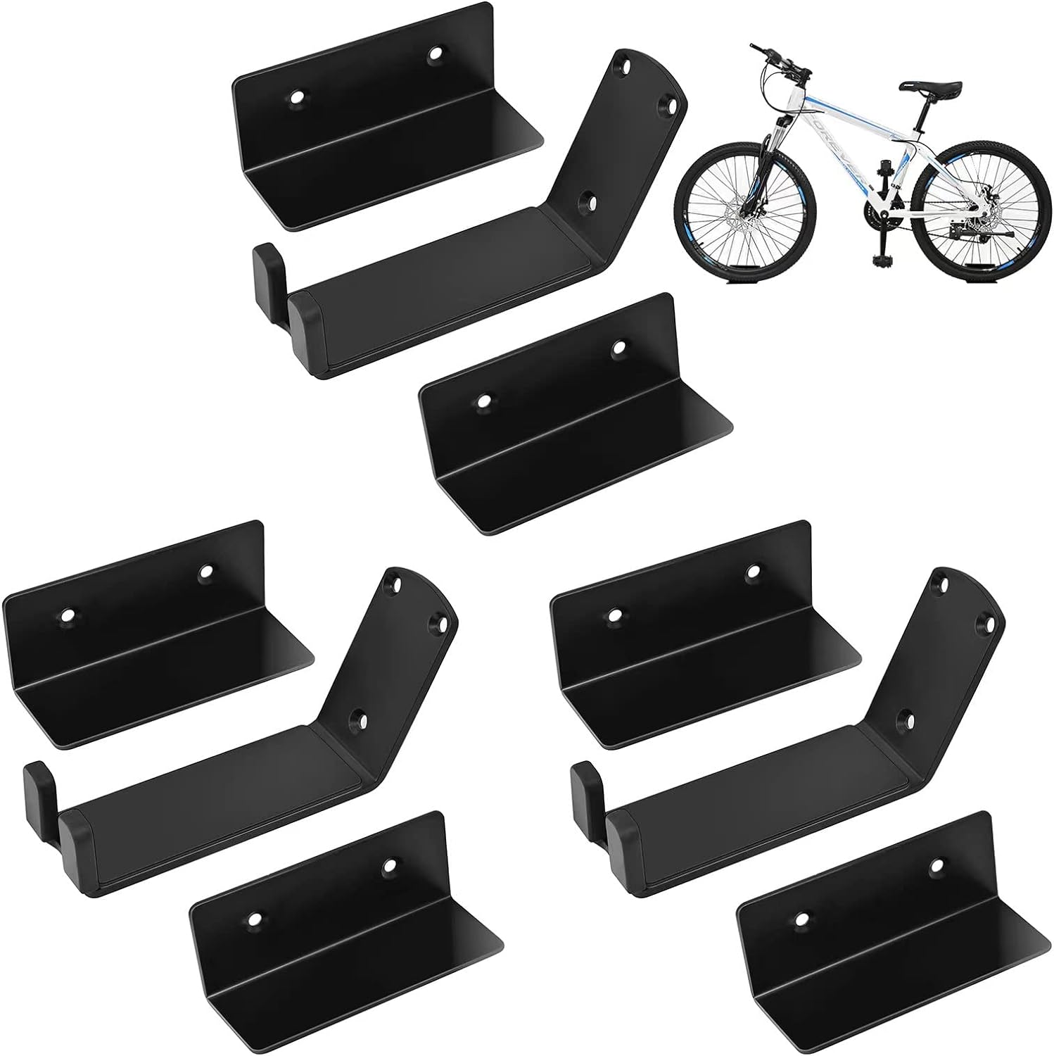 Metal Steel Bracket Bike Wall Mount for Standard Bikes in Indoor or Garage Storage