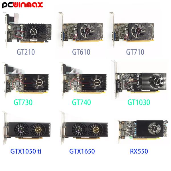 LP Gt210 Gt610 Gt710 Gt730 Gt740 Gt1030 Gtx1050ti Gtx1650 Rx550 LOW Profile vga