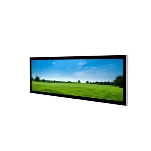 Wholesale 24 Inch Indoor Bar Stretched LCD Display Ultra Wide Monitor With Mainboard AD Board And HDMI-in 1920x360p 500nit-1500nits from china suppliers