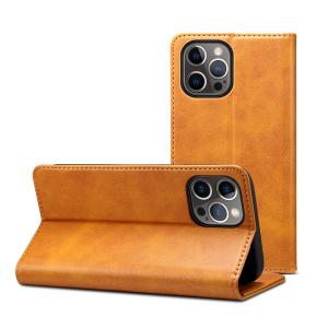 China Genuine Leather Wallet Phone Case ODM / OEM Luxury Iphone Leather Case on sale