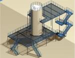 Highly Durable Steel Structure Platform flexible steel Equipment Platform