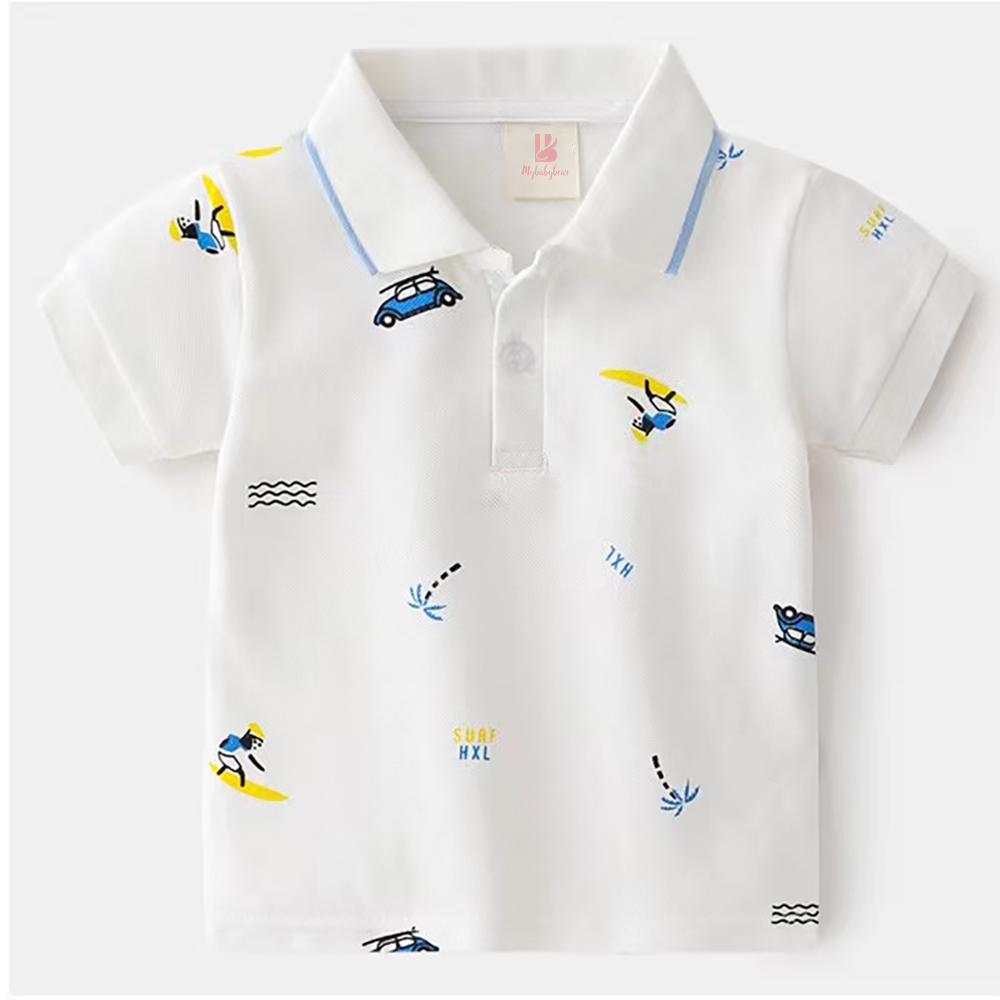 2023 baby fashion Polo T shirt kids tops children wear make up wholesale clothes boys polo shirts