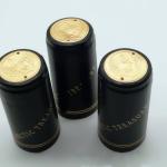 Plastic Black PVC Shrink Capsules 65mm Burgundy Shrink Tops For Wine Bottles