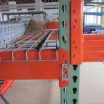 American Teardrop Pallet Rack Beams Green And Orange Heavy Duty Warehouse