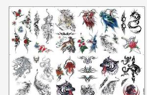 China 8.5 X 11 Temporary Tattoo Decal Paper Water Transfer Type For Body OEM on sale