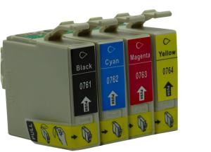Wholesale 100% Brand New for epson T0761 T0762 T0763 T0764 Compatible Ink Cartridge For Epson Stylus C58/CX2800/ME2/200 from china suppliers
