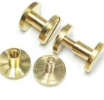 Machinery Industry Brass Chicago Screw For Leather Belt M5 X 30 Size