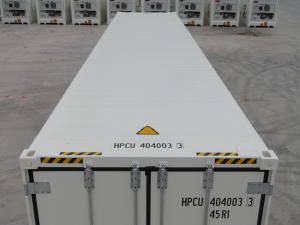 Wholesale White 40 Foot Refrigerated Shipping Container , Industrial Shipping Container from china suppliers