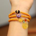Wholesale Unisex Natural Stone Bead Crystal Bracelets Trendy Crown-Shaped Reiki