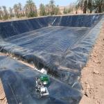 1.5mm HDPE Geomembrane for Artificial Lake Landscape River Levee Channel Onsite