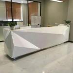Fashionable Shape Reception Desk Display Case Luxury For High End Company