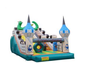 Wholesale Cartoon Dragon Inflatable Slippery Slide , Floating Water Slide Sturdy Structure from china suppliers