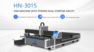 Wholesale 1530 3015 Fiber Laser Cutting Machine With Rotary Device For Metal Tube And Plate from china suppliers