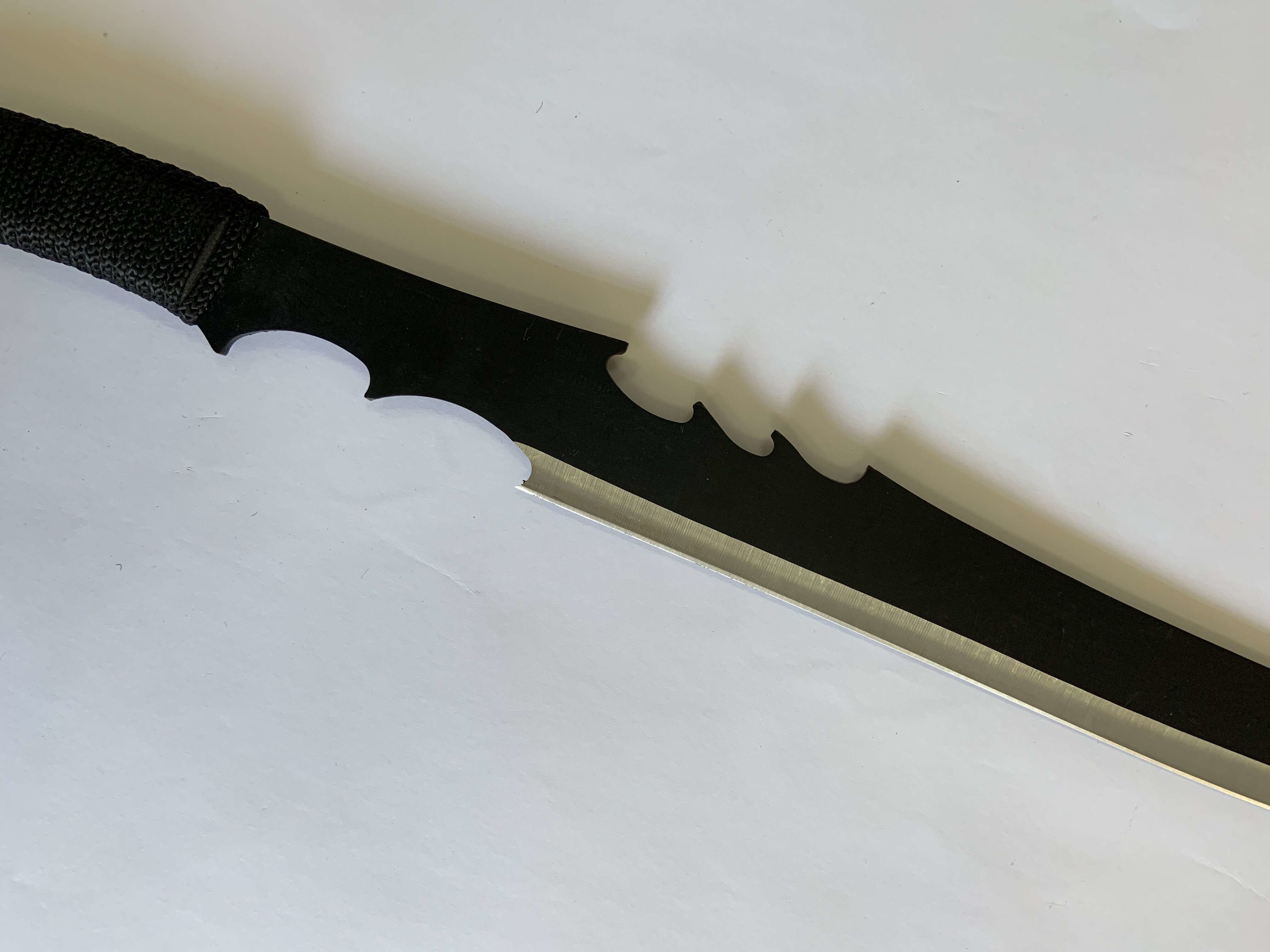 HRC 52 Polished Dragon Scale SS Steel Machete Antirust Cutting Chopping