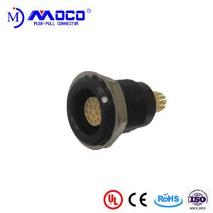 Wholesale M12 16 pin black chrome receptacle female quick release cylinder connector from china suppliers