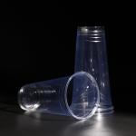 Plastic PET Drink Cup Customized Logo Tumbler 20OZ Capacity