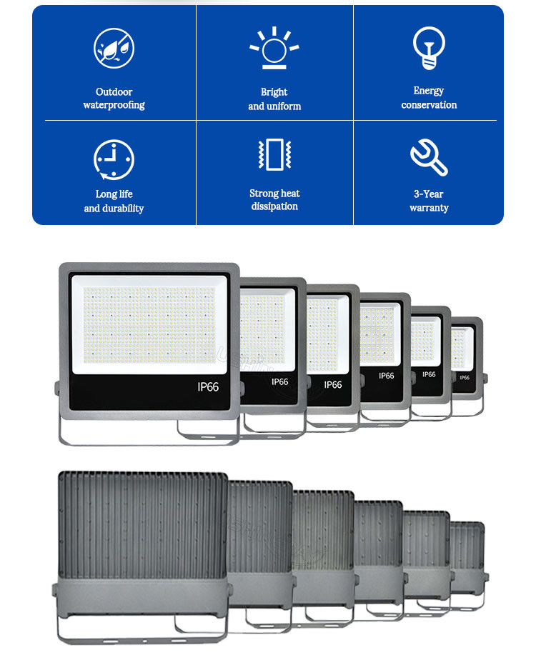 150lm/W 50W External Flood Lights Outdoor Spotlights For House Billboard