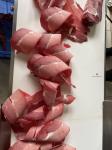 Automated Frozen Fish Slicer Machine / Industrial Sausage Cutting Equiment