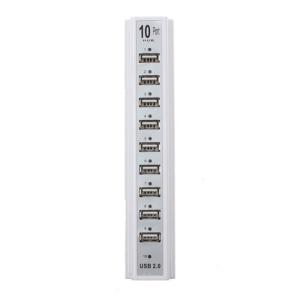 Wholesale White Blue 480Mbps 10 Port Hub Usb 2.0 Header Splitter from china suppliers