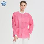 S&J Disposable Dental Jacket OEM Wholesale dental pink white doctor nurse