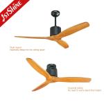 Office 48 Inch Modern Wood Ceiling Fan Pure Copper Motor DC