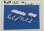Single Row PCB Board Connectors 2.00mm Pitch PA66 10 Pin B2011HV-NP