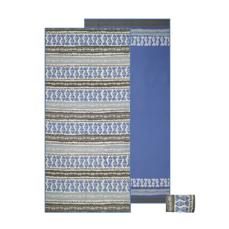 29x59 Inch Waffle Weave Microfiber Beach Towel Custom Printed