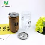 BPA Free Plastic Fruit Juice Bottles 500ml Pull Up Cans Clear Color