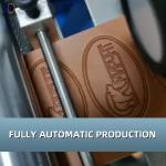 Stamping And Embossing Cutting Leather Label Machine For Shoes Manufacturing