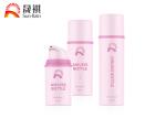 Custom pink round PP plastic airless lotion bottle 15ml 30ml 50ml