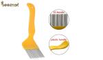 Orange Beekeeping Equipment Stainless Steel Needle Honey Uncapping Fork Hive