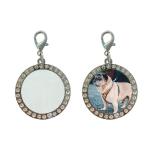 Personalized Aluminum Metal Dog Tag Sublimation Blanks With Diamonds