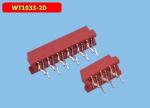 Red IC Socket Connector Female End Straight Foot Idc Ribbon Connector