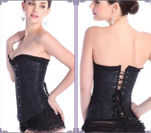 Wholesale Sexy busty Lace corset dress lingerie from china suppliers