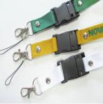 Printed polyester ID card badge lanyards, inexpensive neck lanyards for