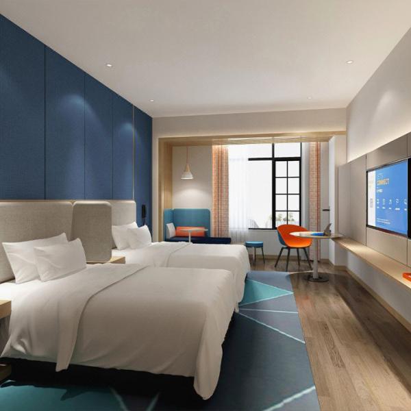Lacqured Hotel Guestroom Contract Hospitality Furniture Ready Assembled Bedside