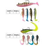 TPE Paddle Tail Shad Bait for Bass Fishing Soft Plastic Swimbaits